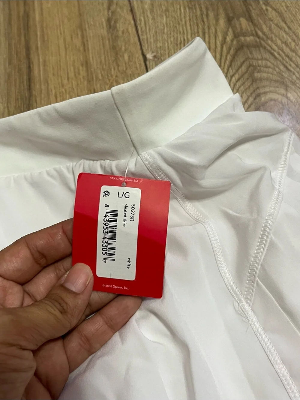 SPANX White Pleated Mini Skort